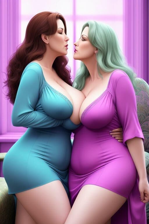 AI Mature big tit lesbians, some NN