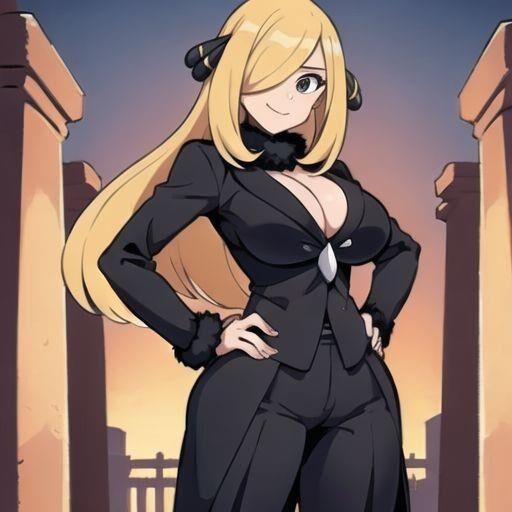 シンシアの巨乳ポケモンチャンピオンAIが生成