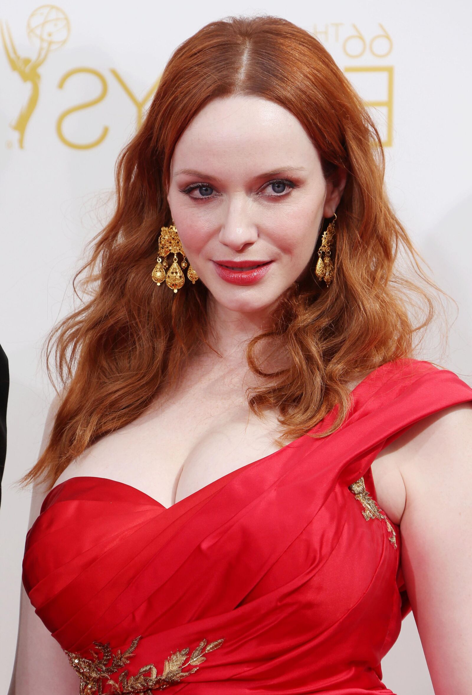 MILF pelirroja de grandes tetas Christina Hendricks, titcow de ubres grandes y gordas