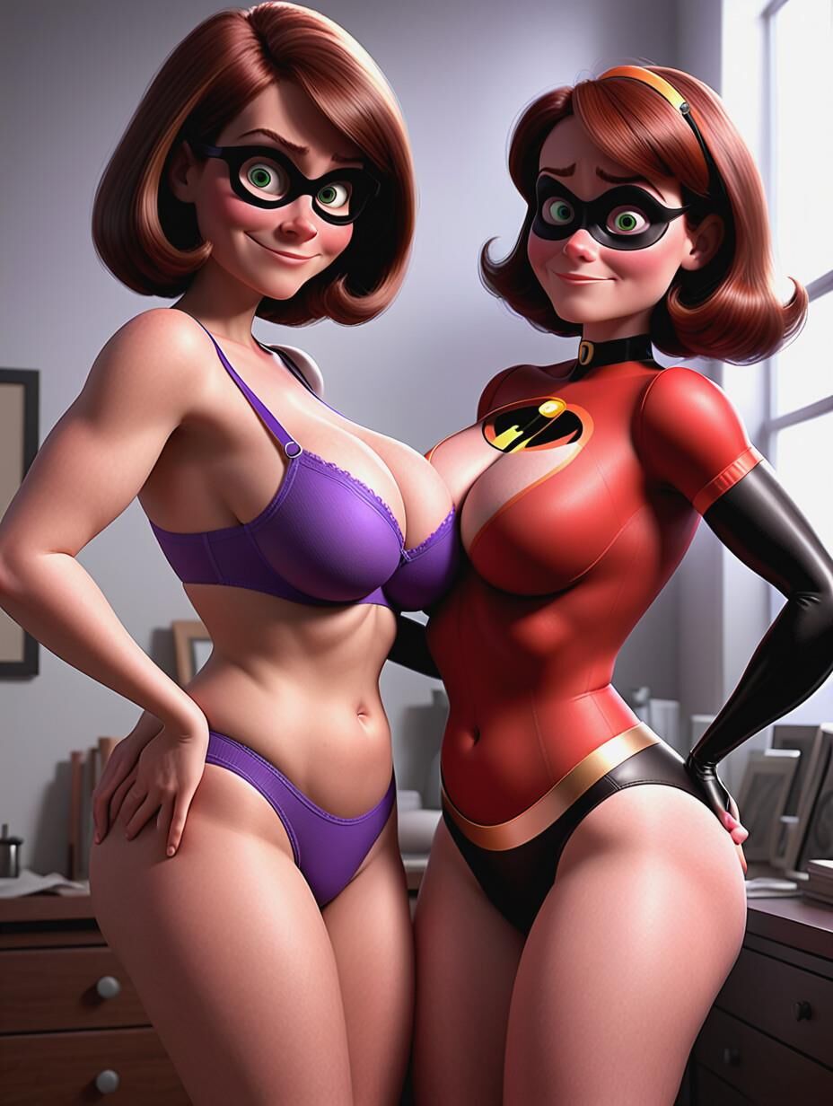 Helen y Violet Parr de Los Increíbles 2