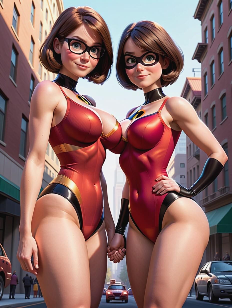 Helen y Violet Parr de Los Increíbles 2