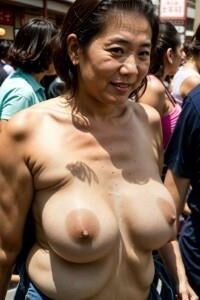 FOFai #20- Huge asian Milf Boobs in public