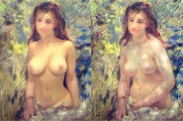 AI remasteriza fotos clásicas de desnudos