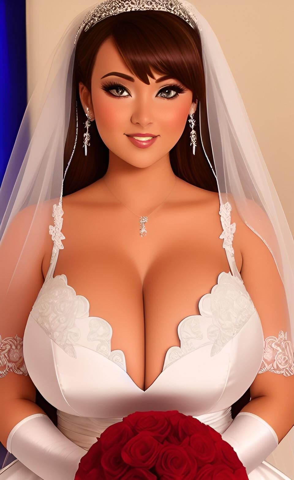 Novias AI con enormes tetas enormes