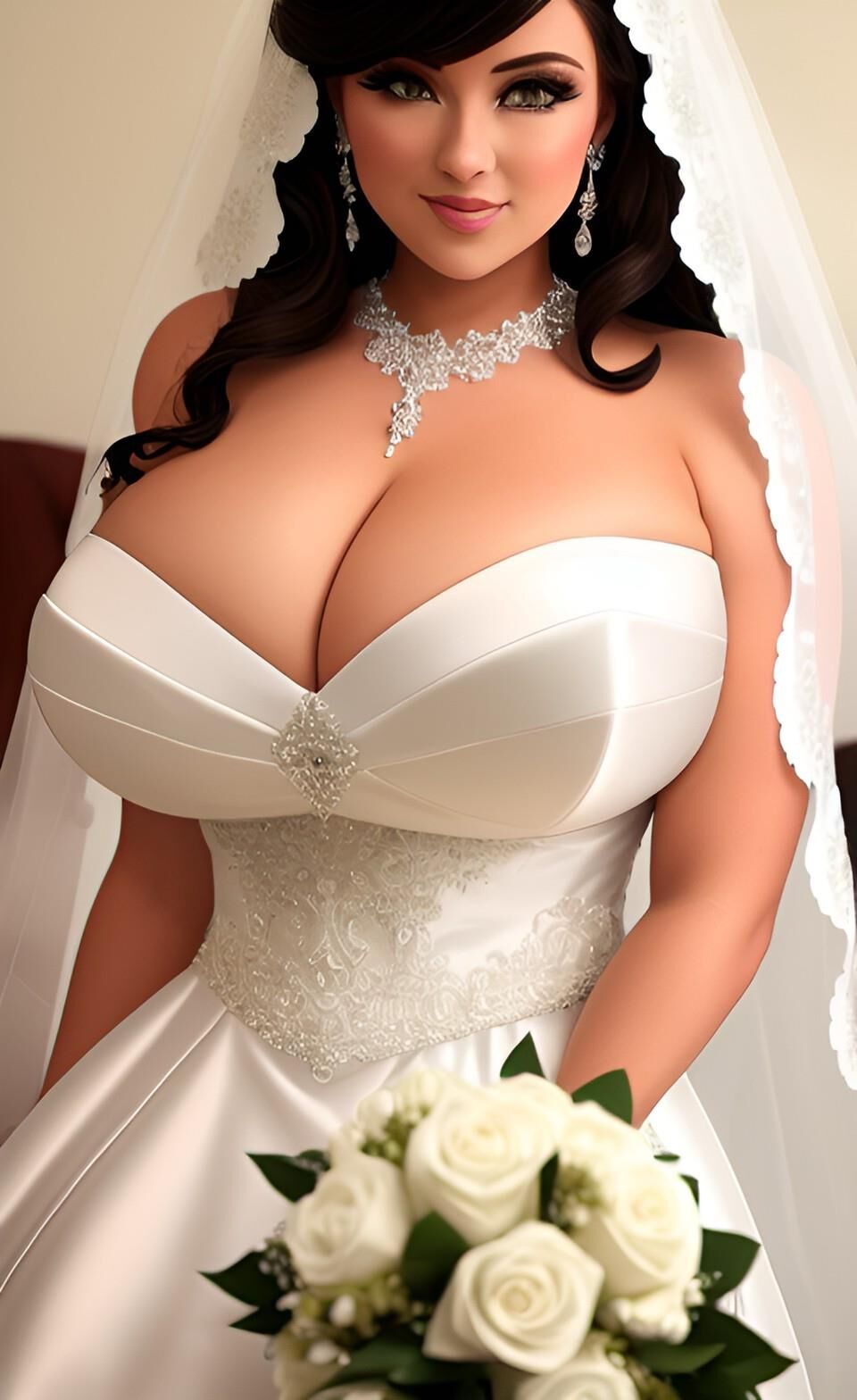 Novias AI con enormes tetas enormes