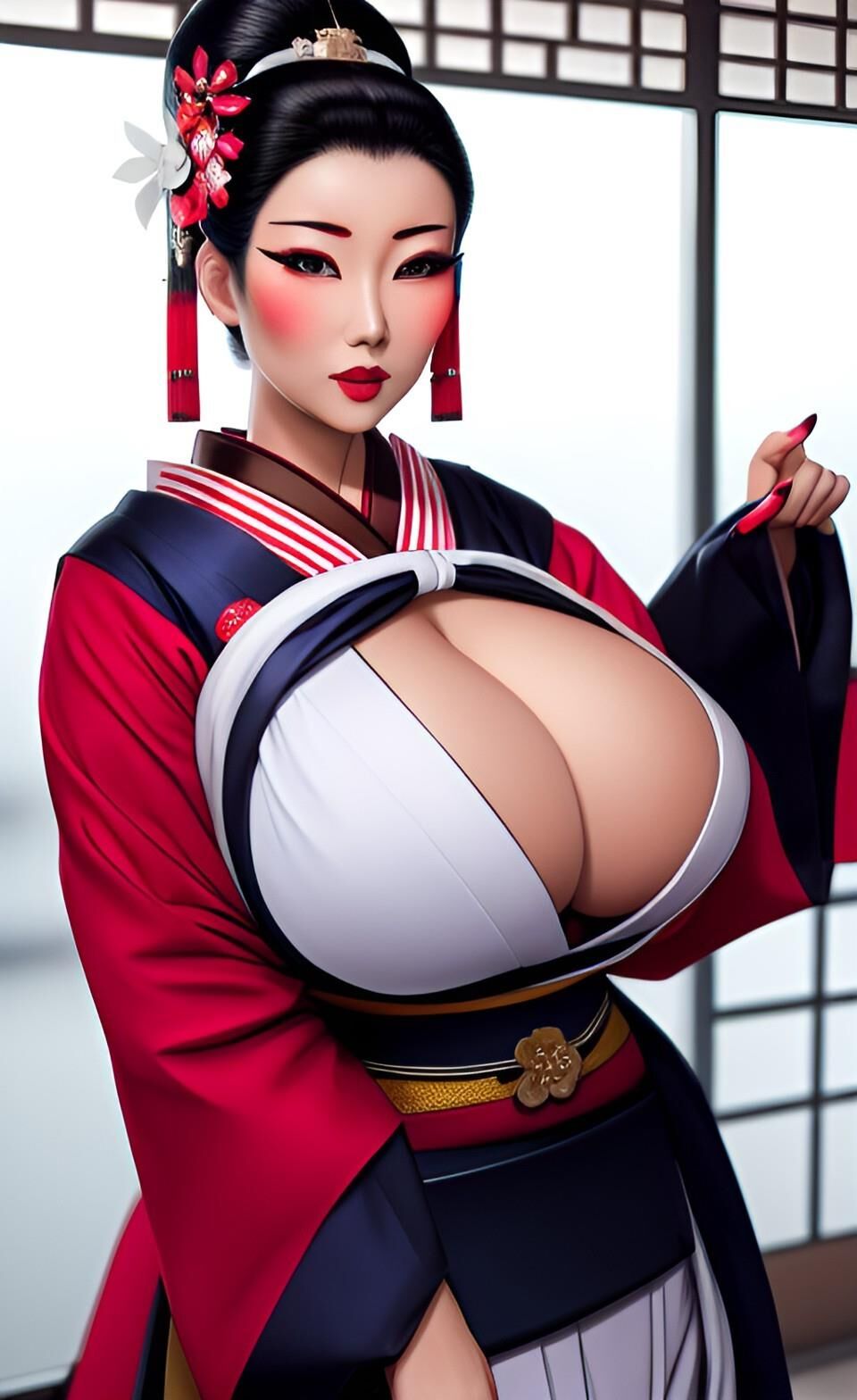 AI Geishas de tetas grandes