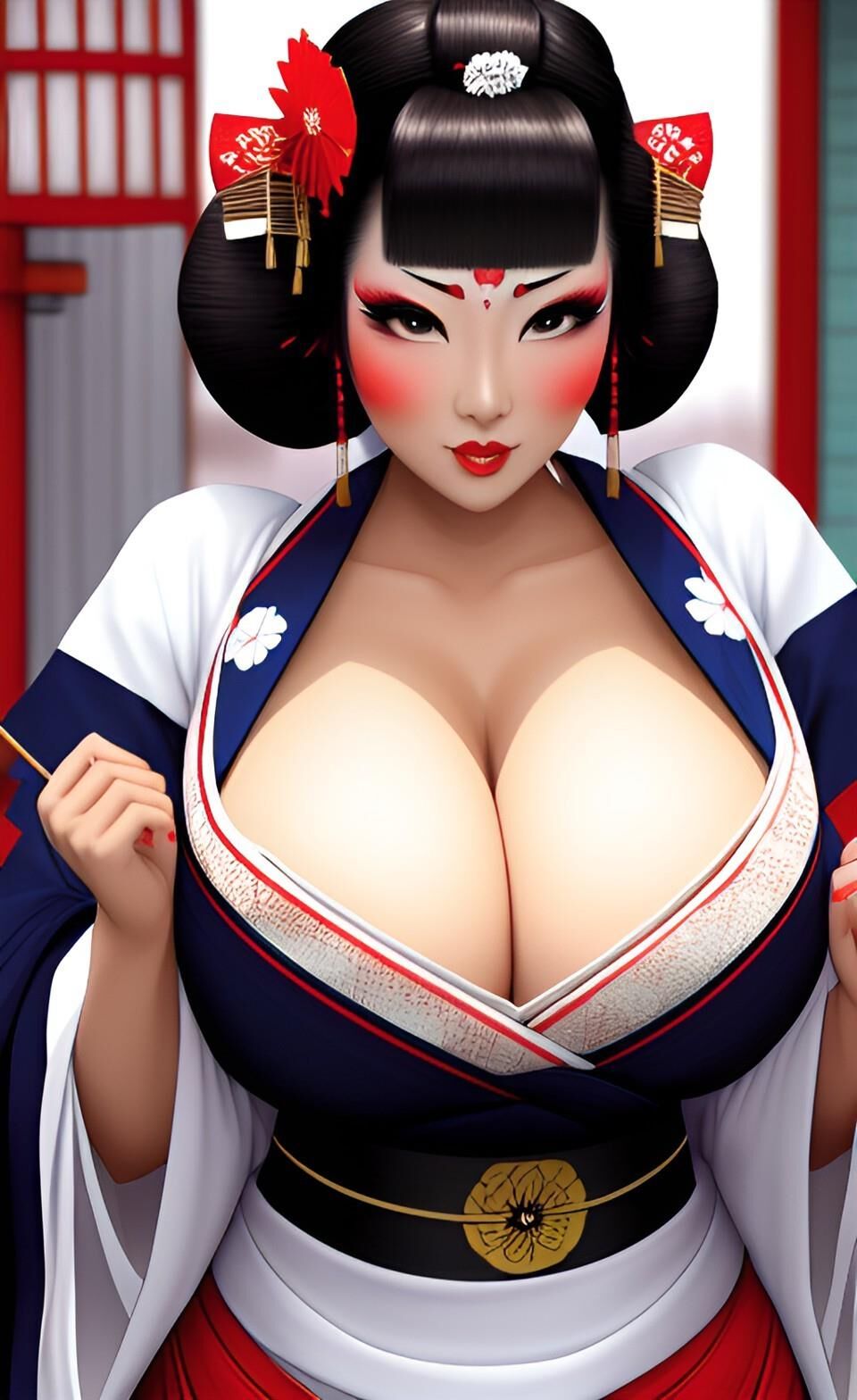 AI Geishas de tetas grandes