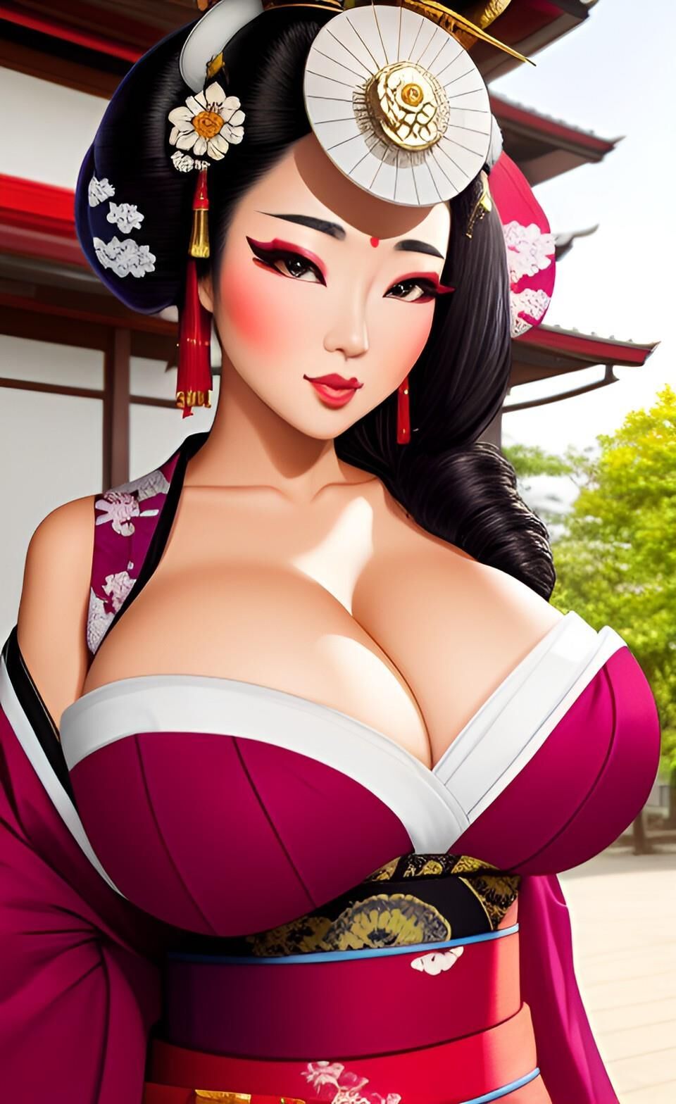 AI Geishas de tetas grandes