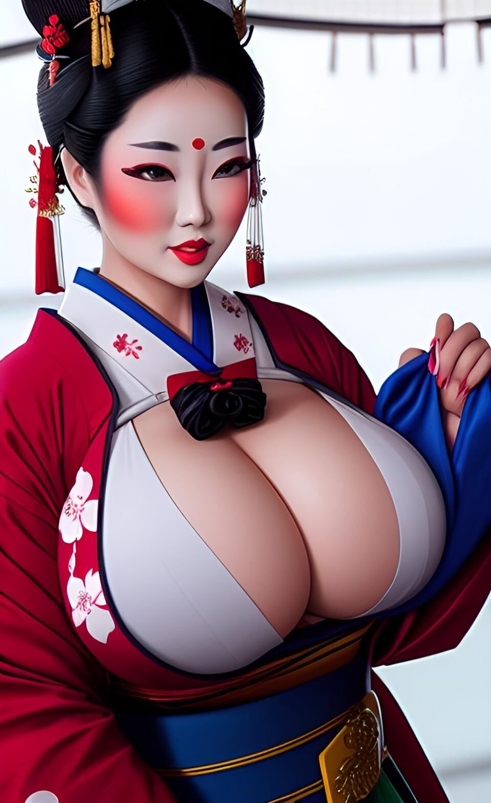 AI Geishas de tetas grandes