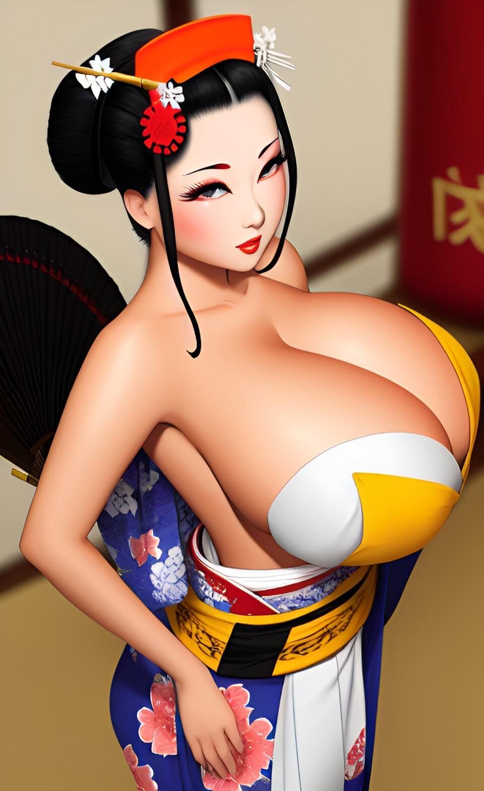 AI Geishas de tetas grandes