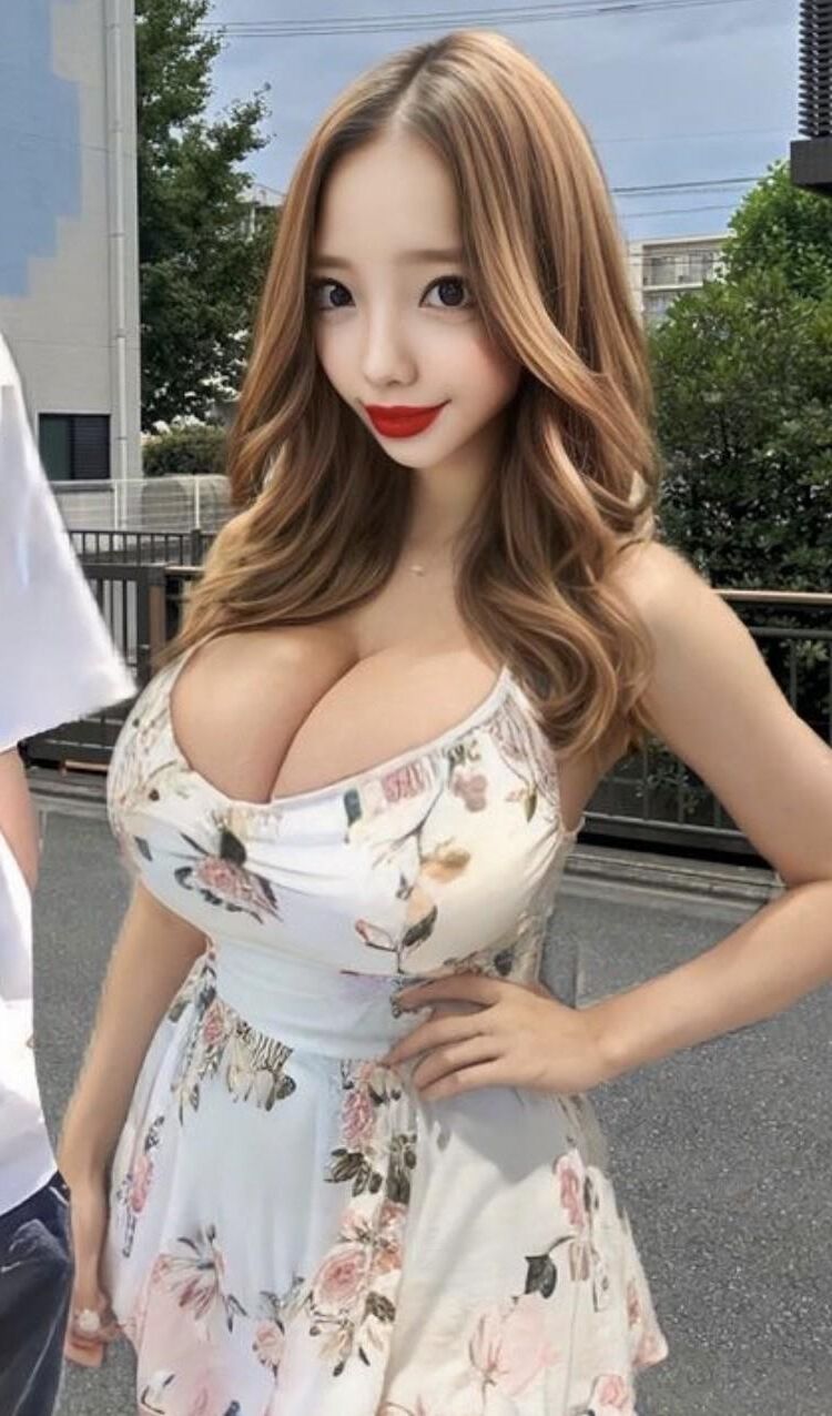 AI ART Boobs BIG TIT Artificial Intelligence Cleavage Queens #21