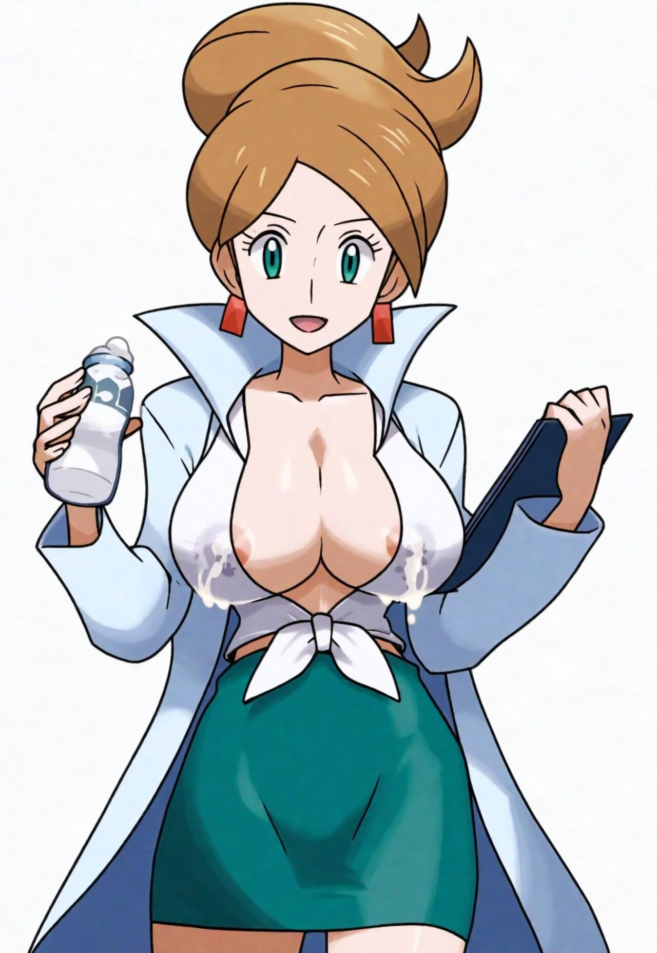 ポケモン教授オーレアジュニパー授乳AI生成NAI