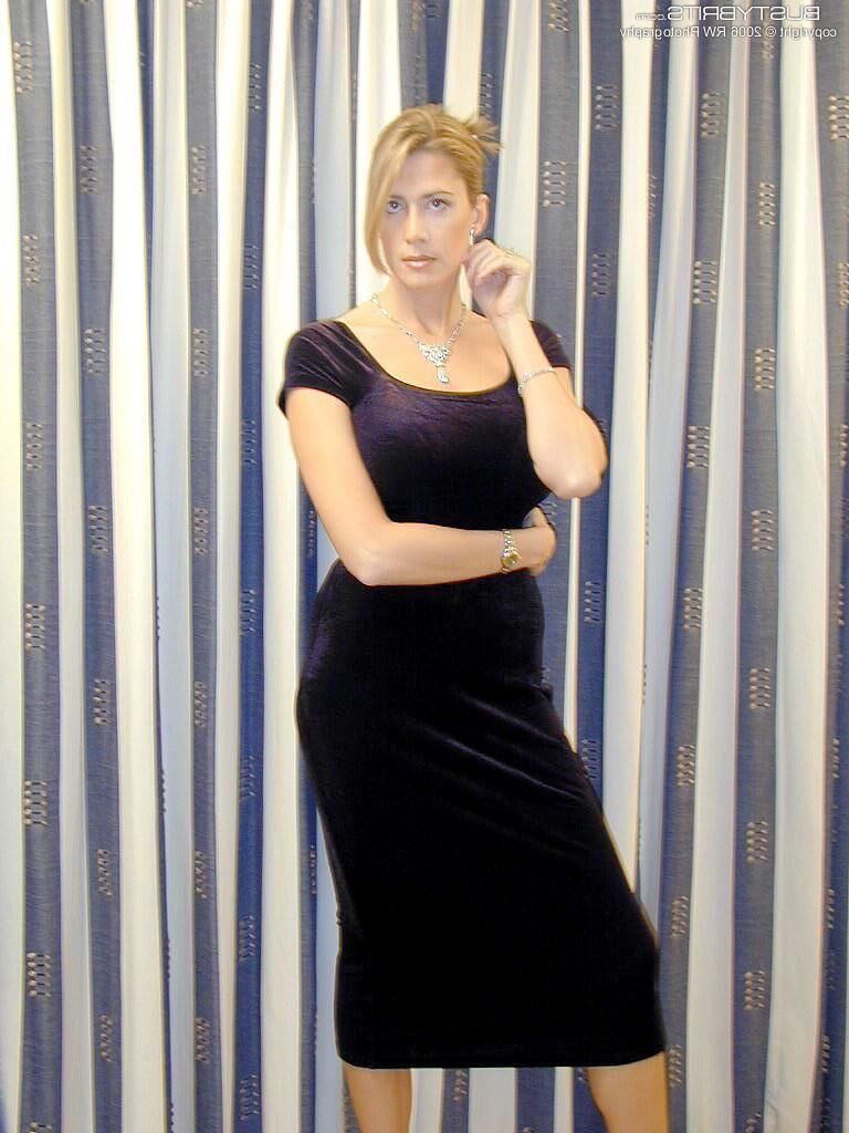 BustyBrits katie black_dress_