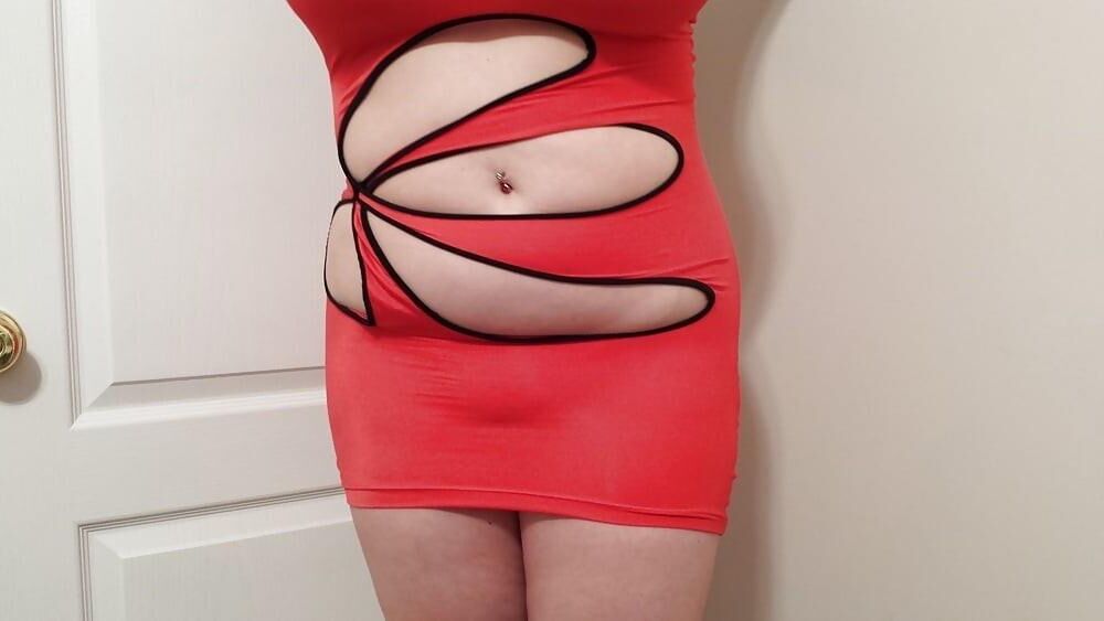 Lateshay in red club dress. Ladies night out!