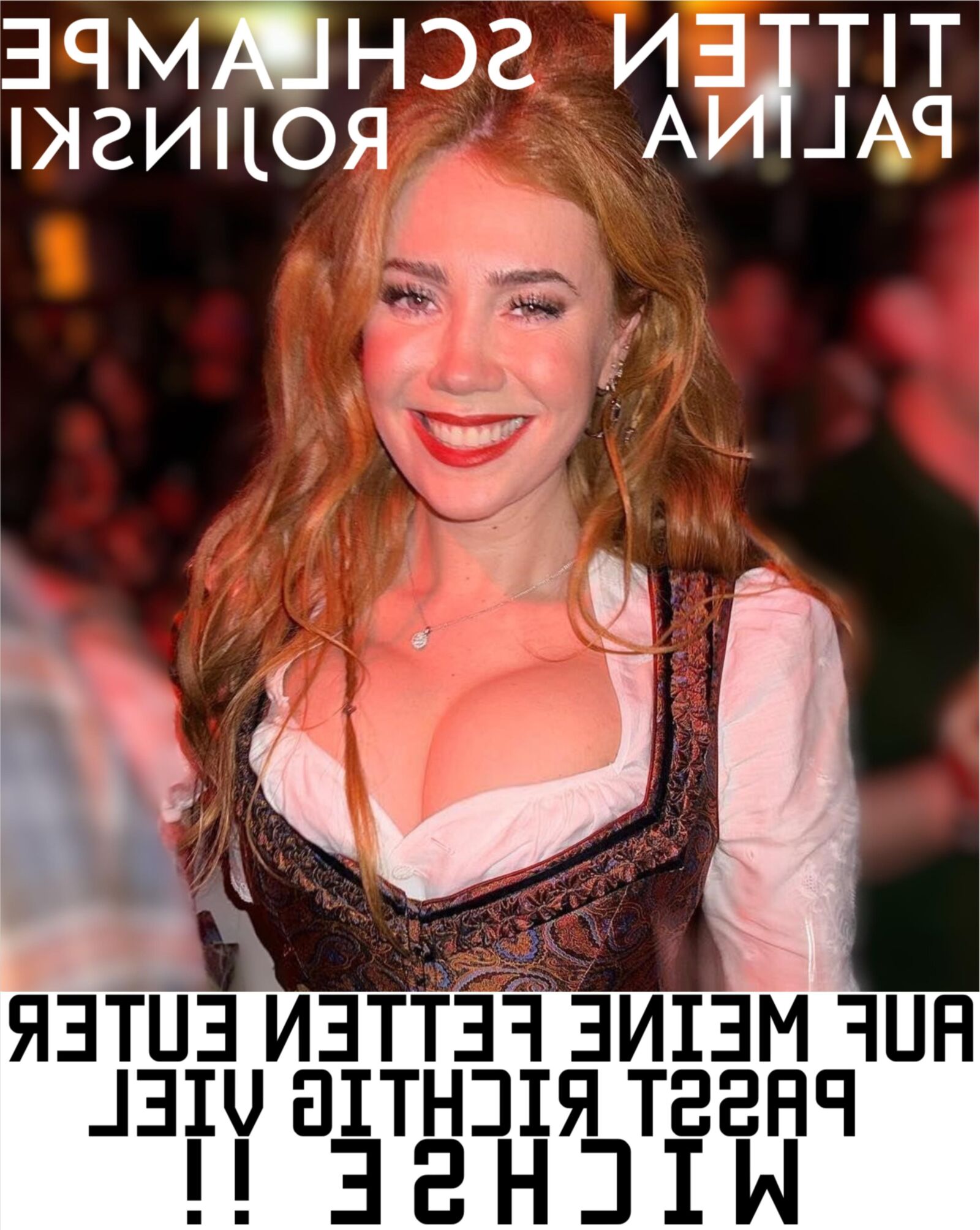 Titten Schlampe Palina Rojinski, Euter Sau/Puta alemana de tetas