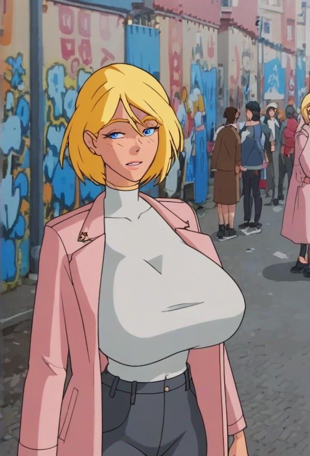 Power girl meet and fuck busty superhero lactation ai