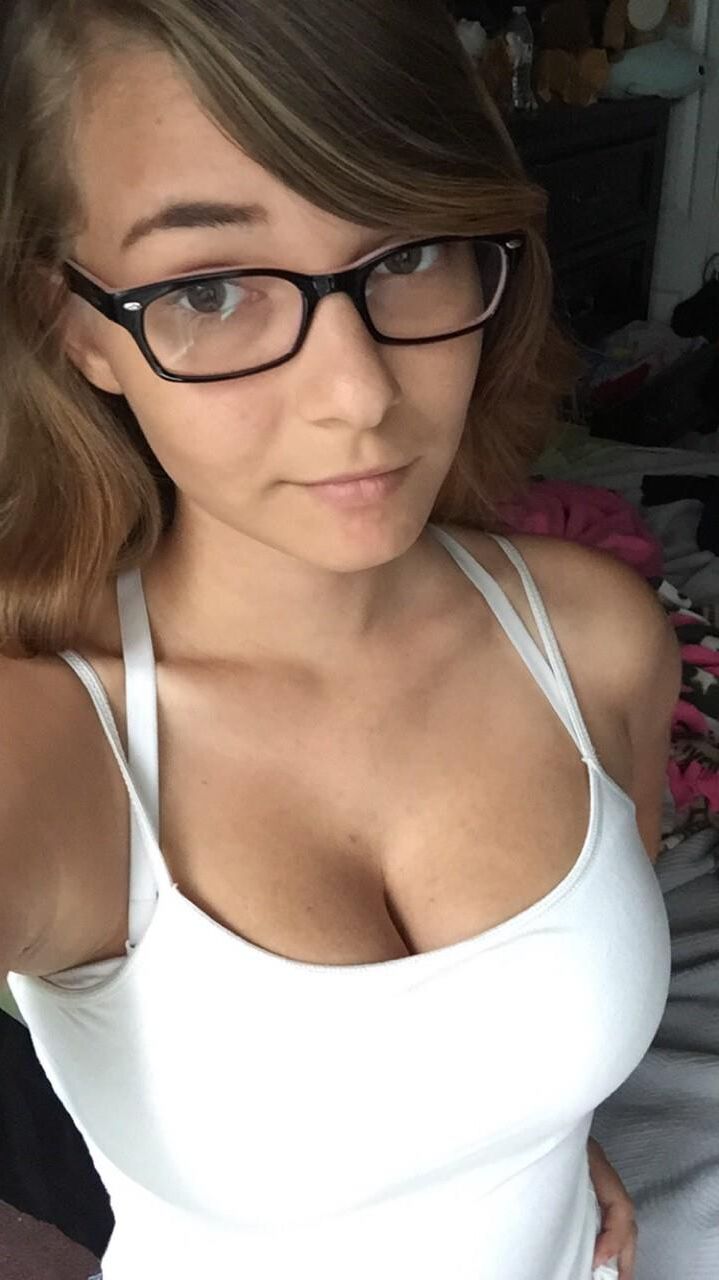 Cute Girl In Glasses Super Boobs