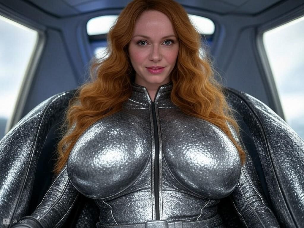 Christina Hendricks grok ai actrice aux seins énormes