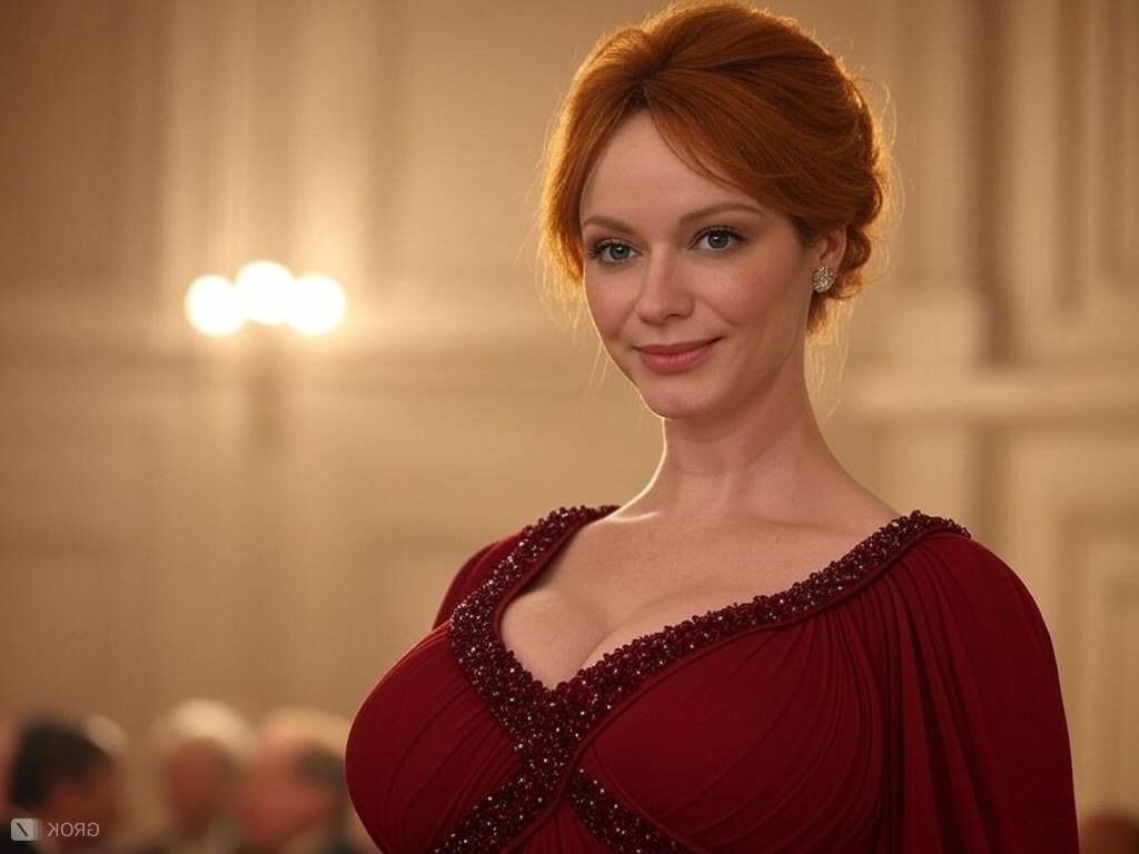 Christina Hendricks grok ai actrice aux seins énormes