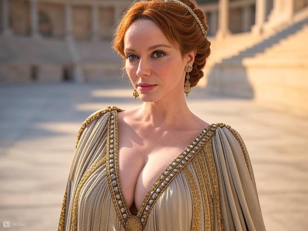 Christina Hendricks grok ai actrice aux seins énormes