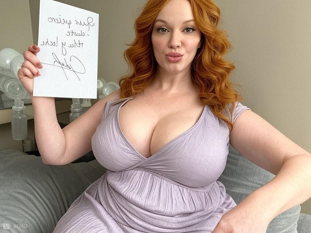 Christina hendricks asimila ai leche mensaje de leche actriz tetona