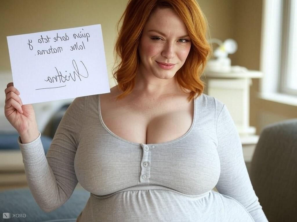 Christina Hendricks grok ai leche Milch Nachricht vollbusige Schauspielerin