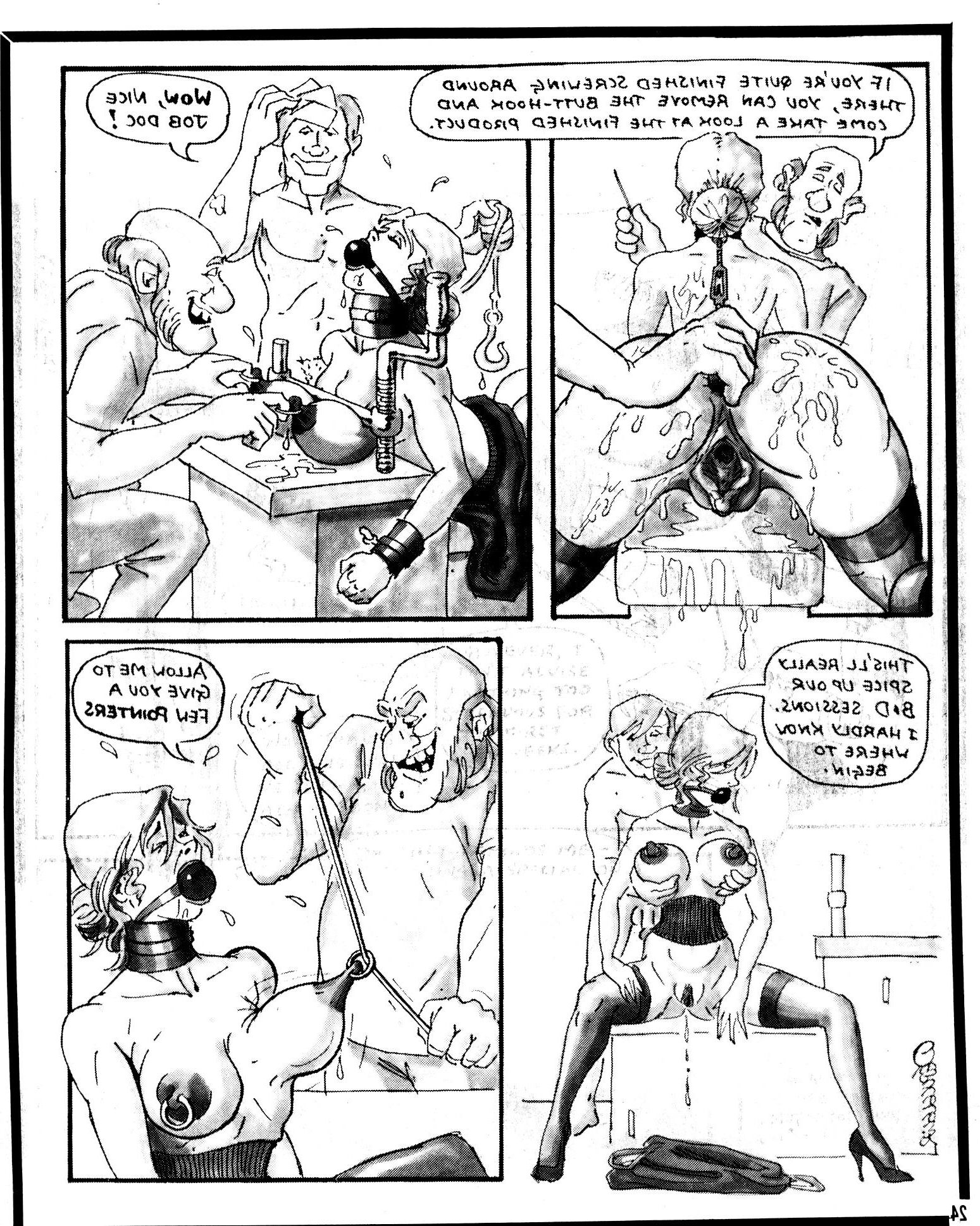 Images de bandes dessinées de Tit Bondage et S et M (Clenet Up)