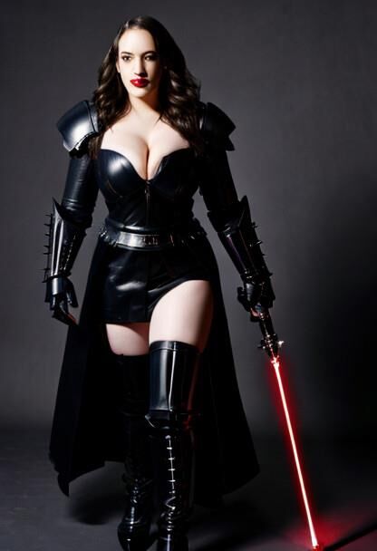 Kat Dennings Darth Star Wars Ai atriz peituda