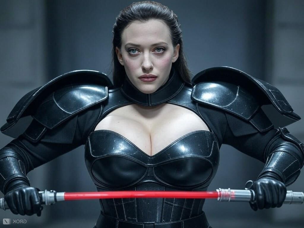 Kat Dennings Darth Star Wars Ai atriz peituda