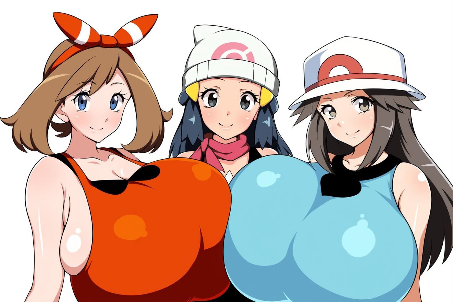 Pokemon Waifus Kloah Style Busty Trainer Ai