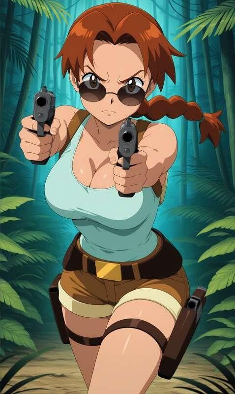 аниме Lara Croft Softcore