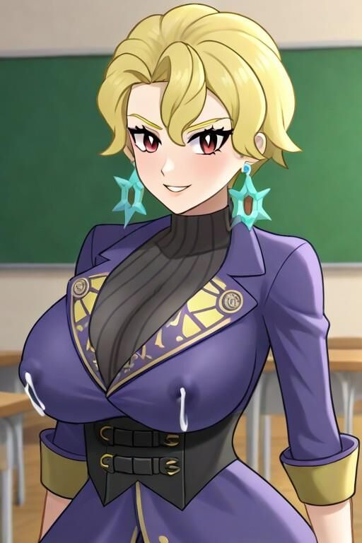 Briar Pokemonlehrer Busty Paldea Professor Laktierende KI