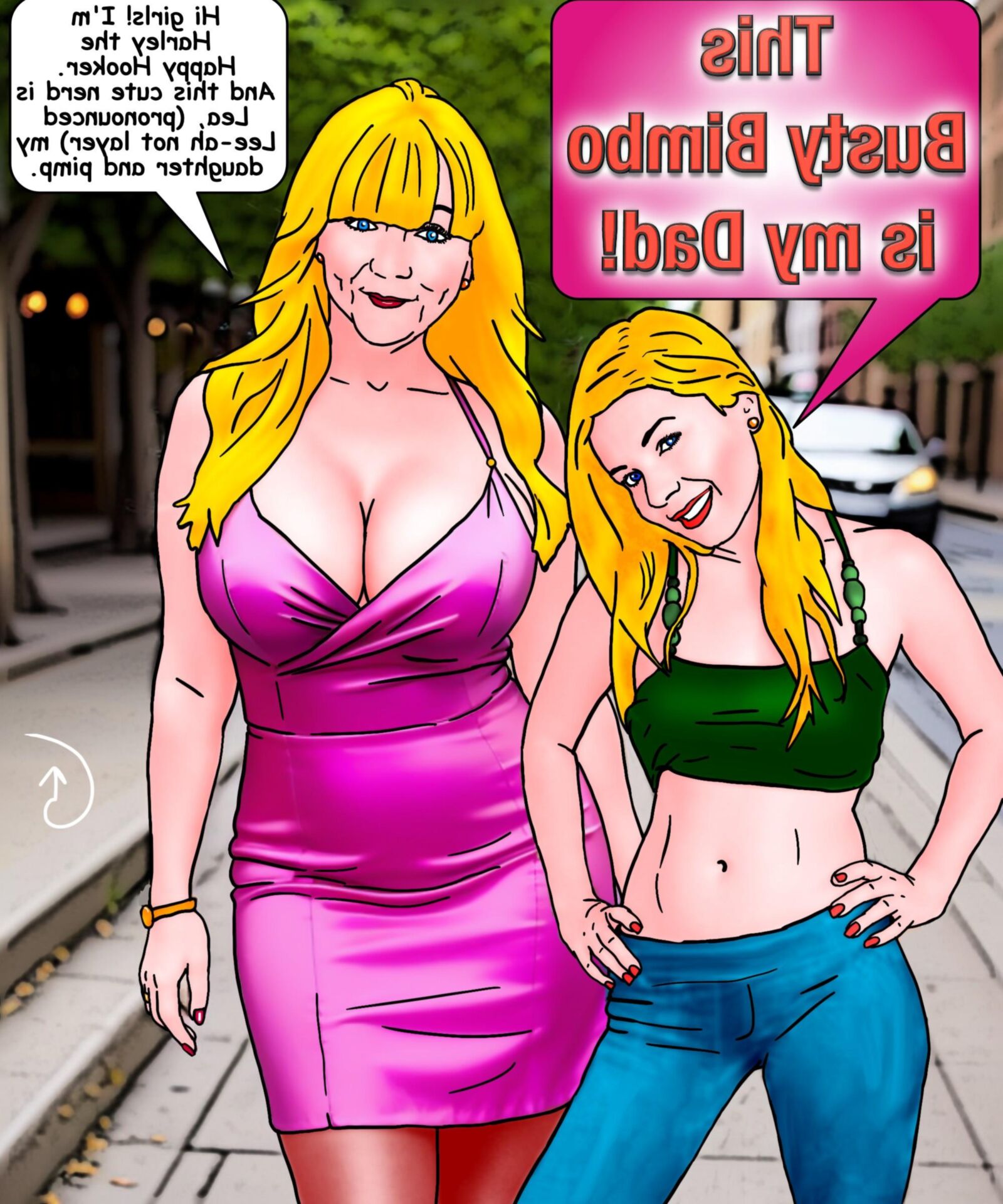 Harley der vollbusige Bimbo Dad: Original Toons von Greggan