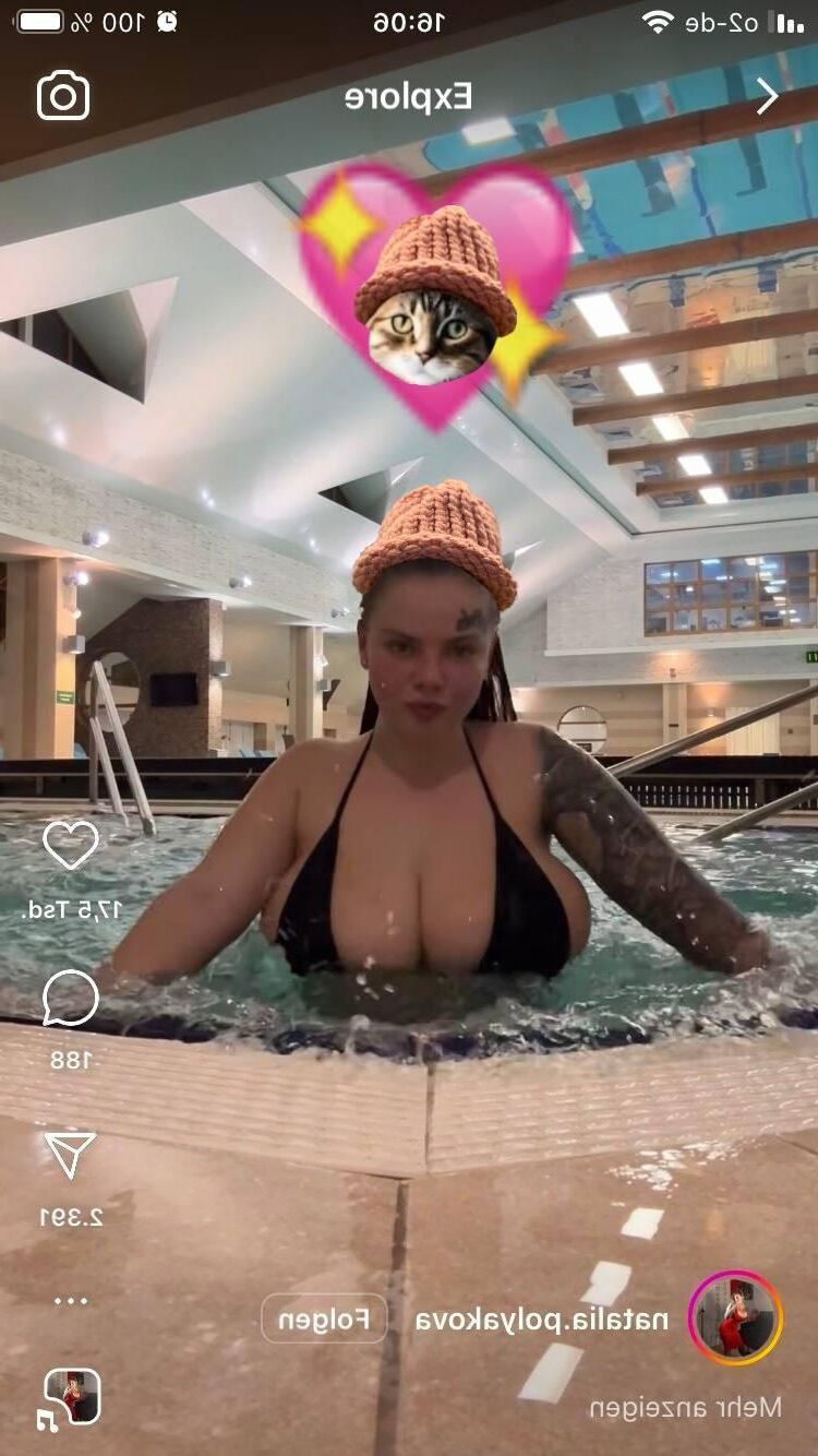 Aún más tetona Instagram Poes promocionando Memecoin Catwifhat Cwif