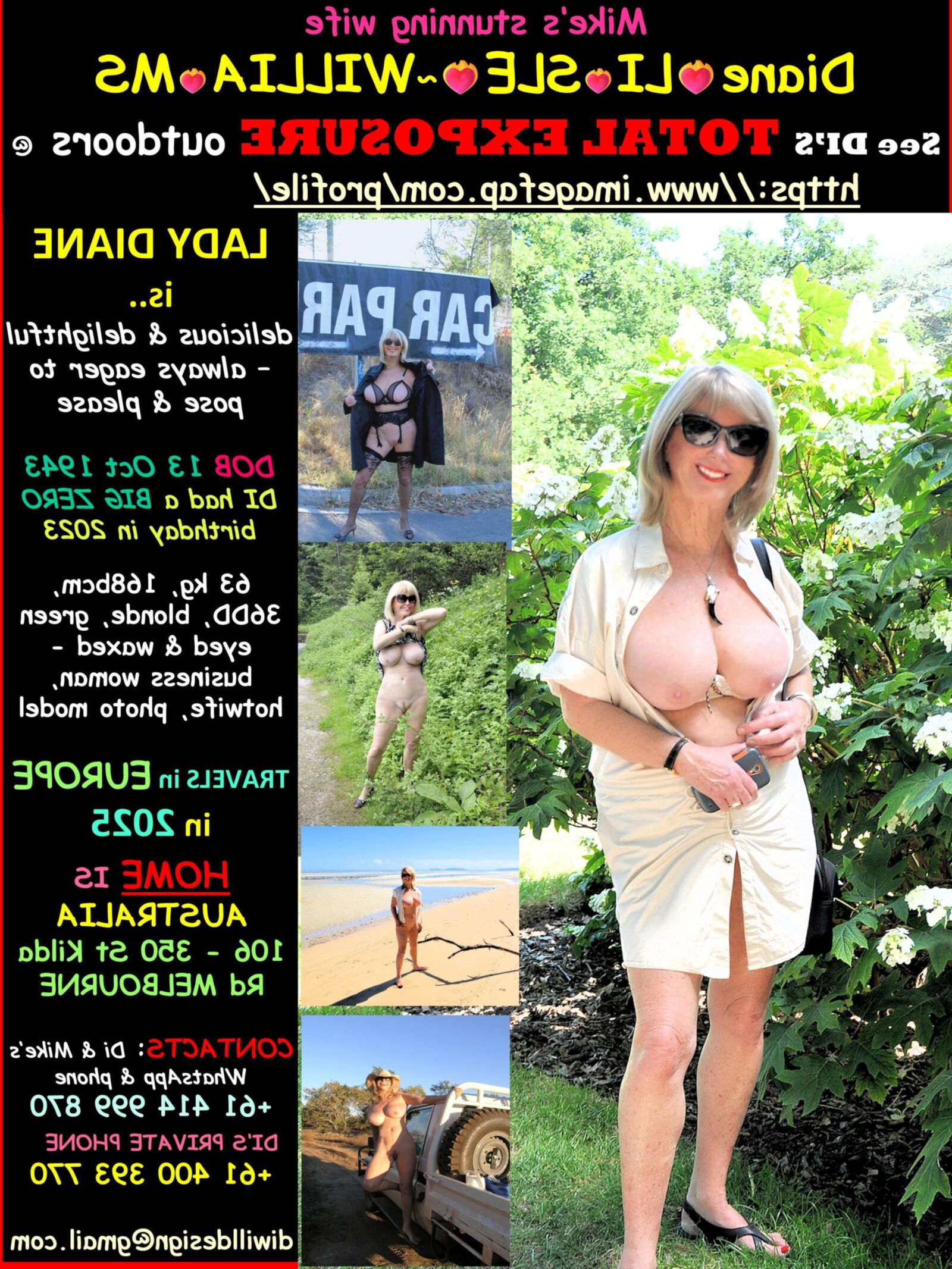 ❤ fue una dama sexy di@ne😍frolics en los jardines👩💋!