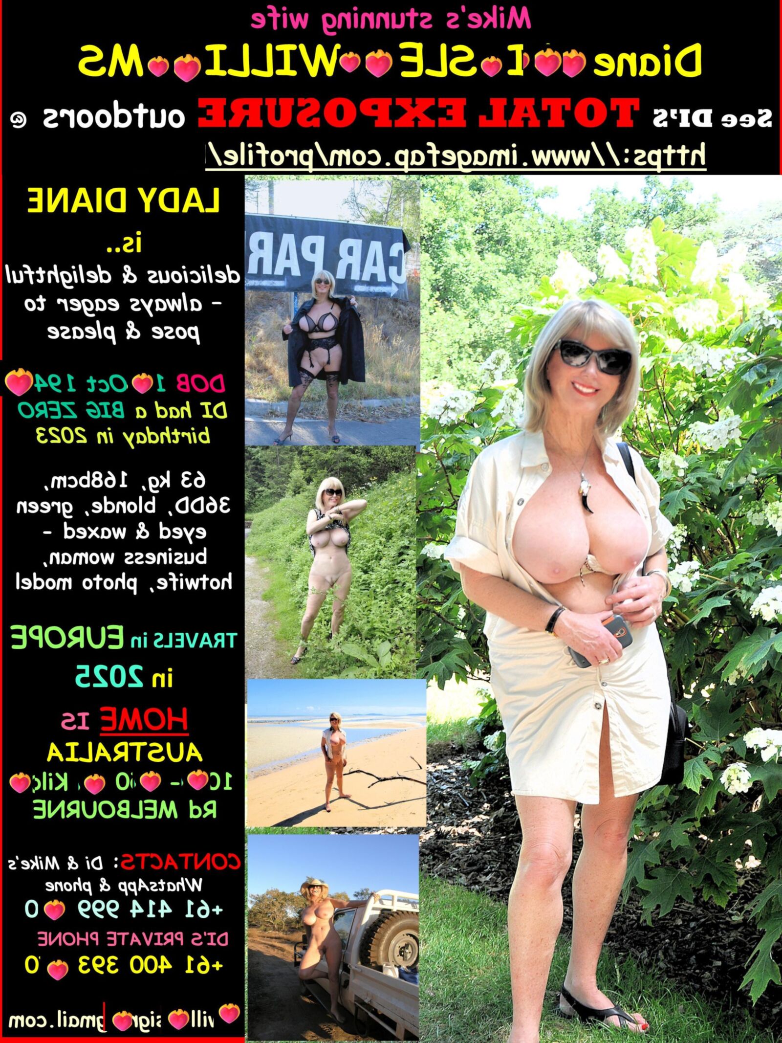 ❤ fue una dama sexy di@ne😍frolics en los jardines👩💋!