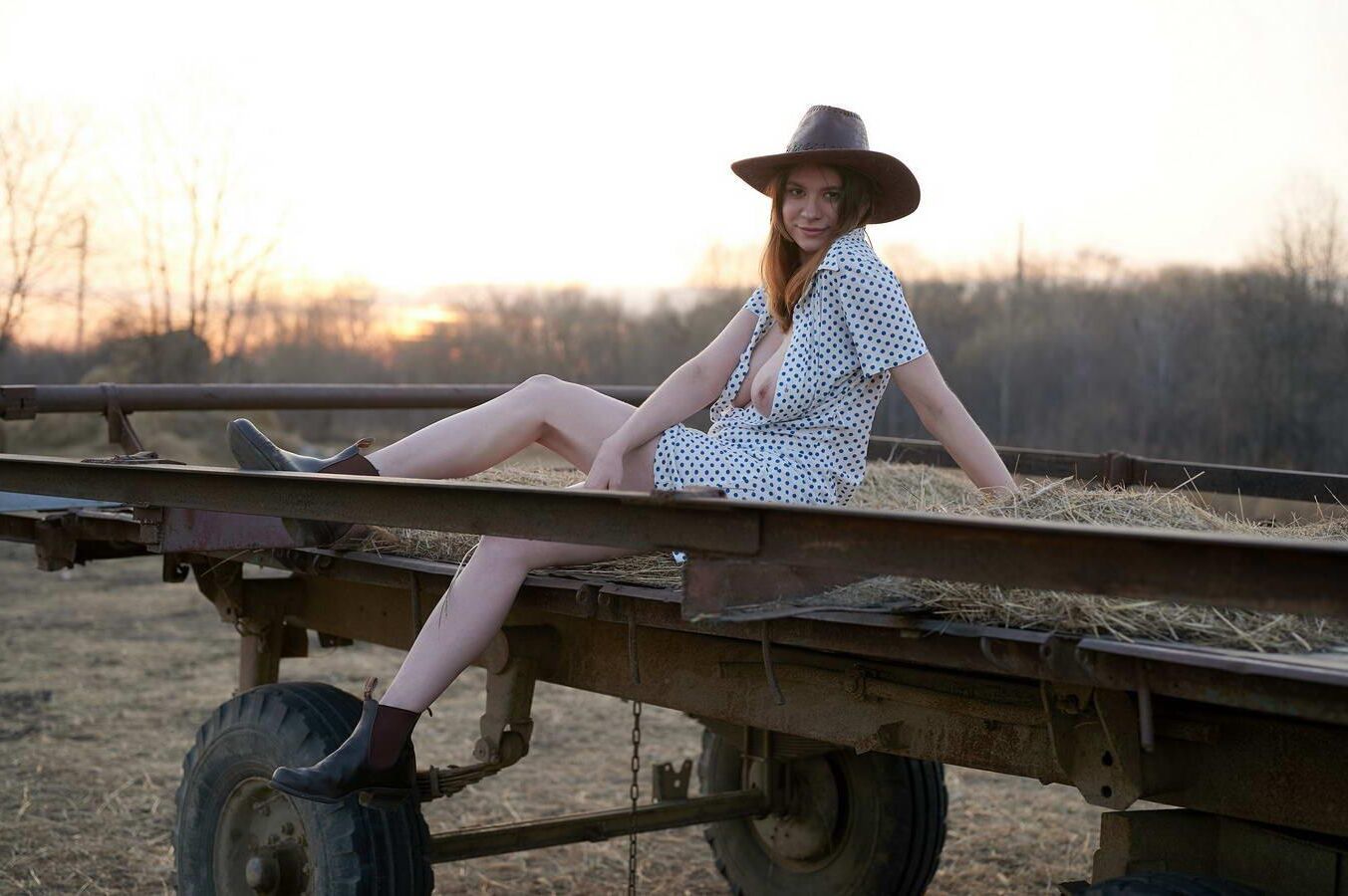 Polina dans le village