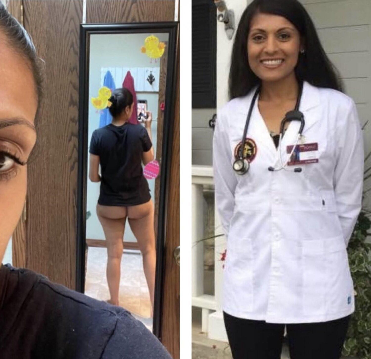 Docteur indien Tusi nu pour ses patients