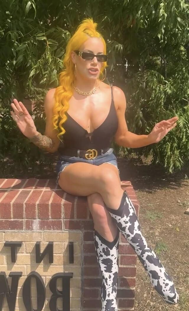 Taya Valkyrieはバービーレスラーを積み重ねました