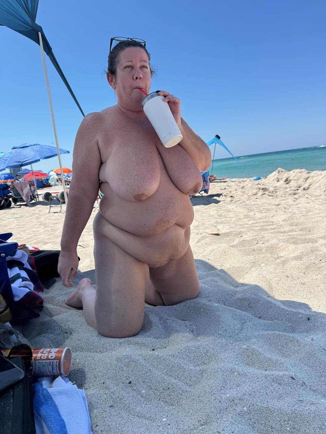 極端なBBWママのおっぱい