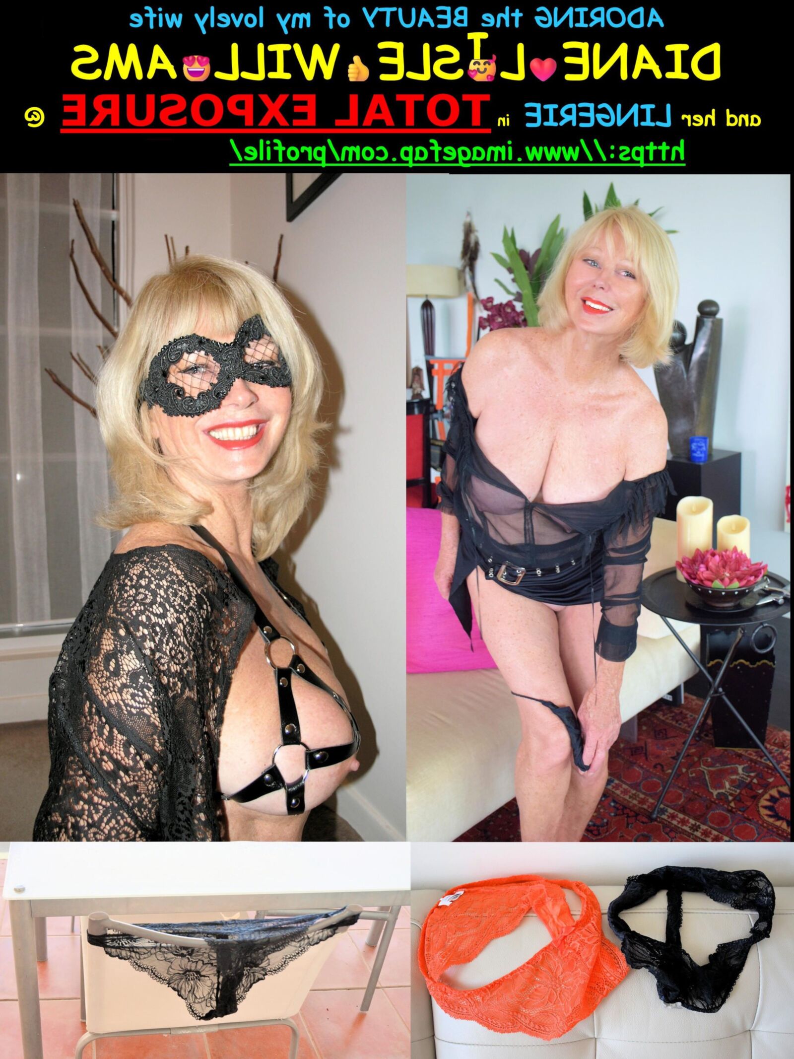 ❤️LADY👩DI@NE😍 loves LACY LINGERIE👅!