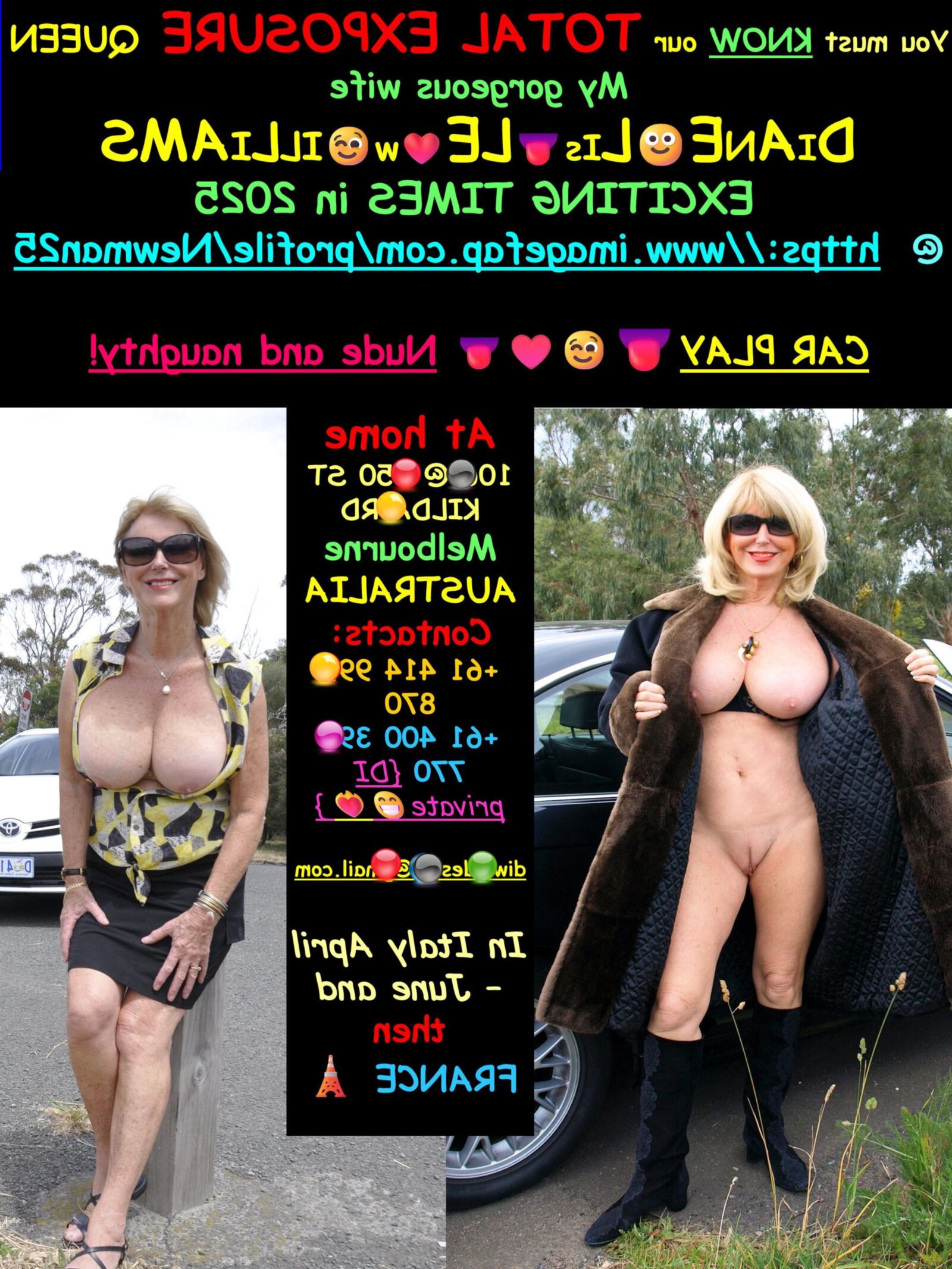 ❤️FUN with LADY👩DI@NE😍in CARS plus👅!