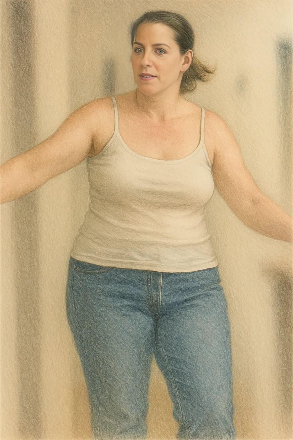 Illustrationen von vollbusigen Tops