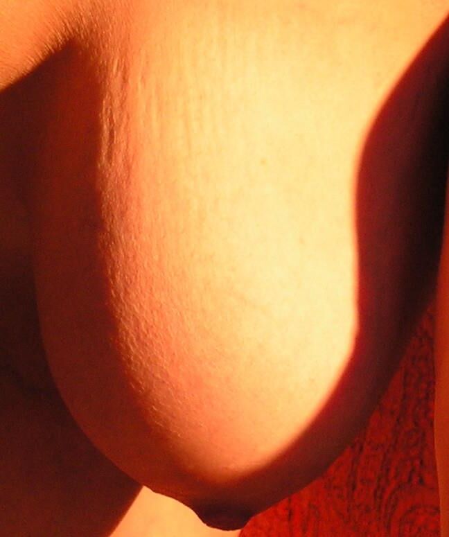Grandes tetas de cosecha propia en la cara.