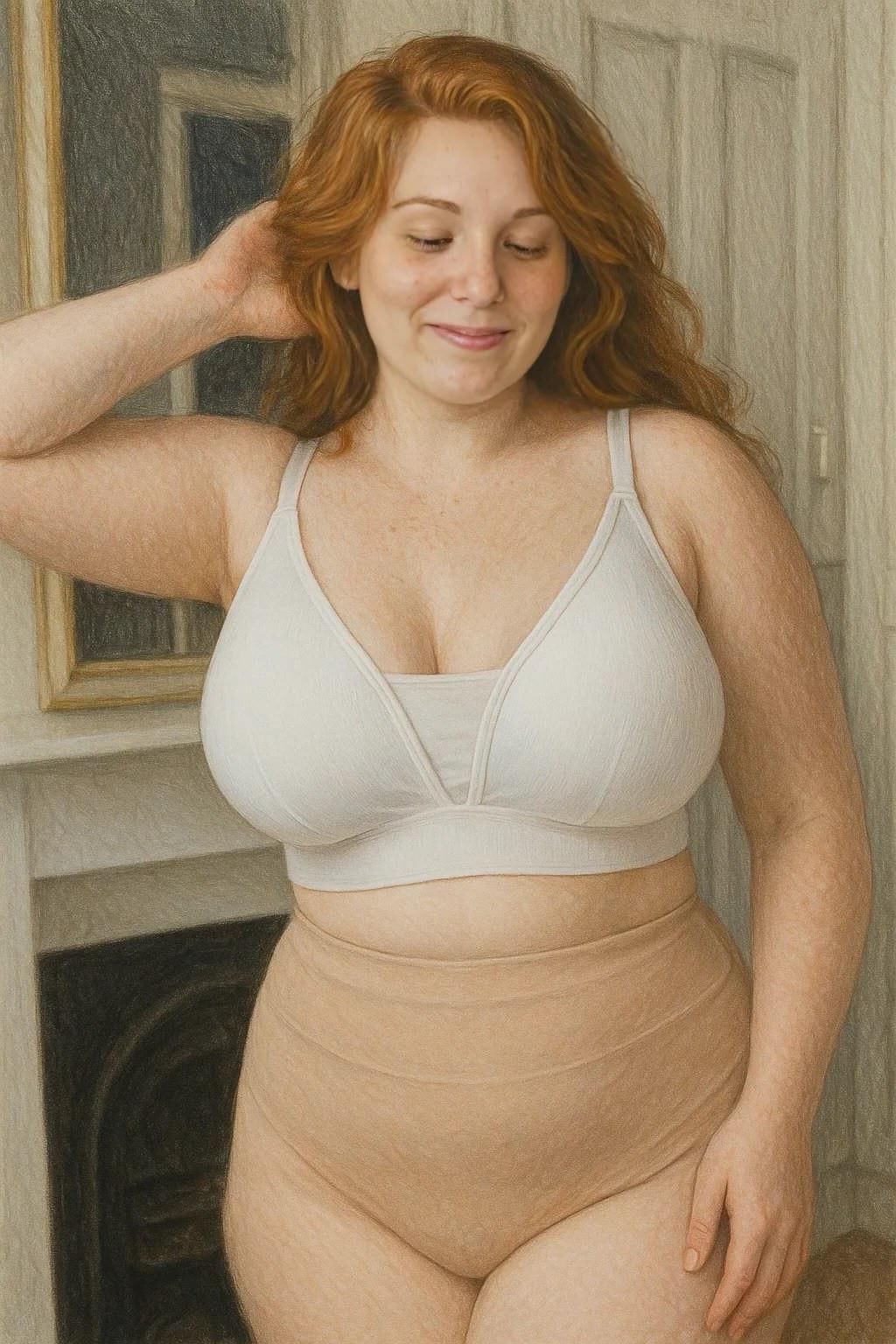 Illustrationen von vollbusigen Tops