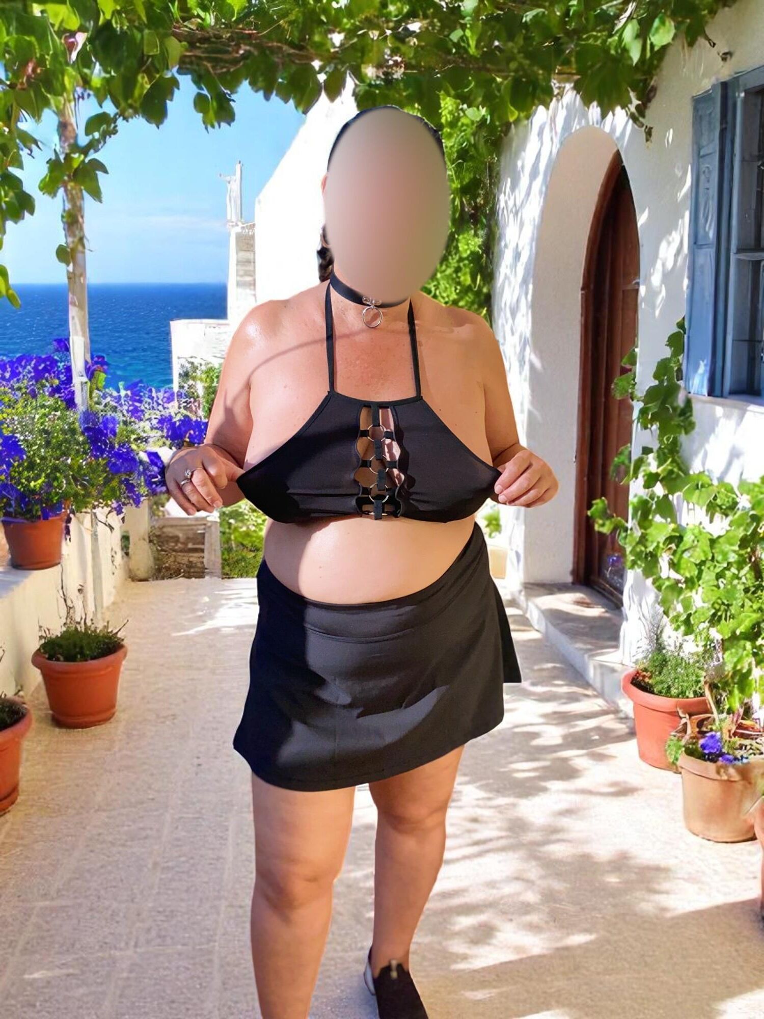  : My SlutLove flashing outdoor 
