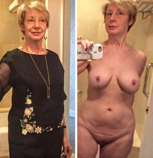 La abuela tiene bonitas tetas
