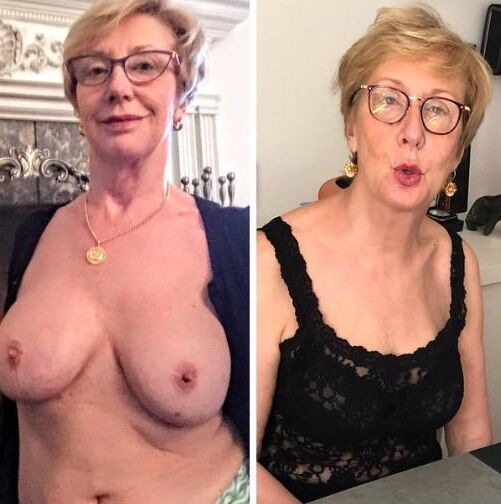 La abuela tiene bonitas tetas