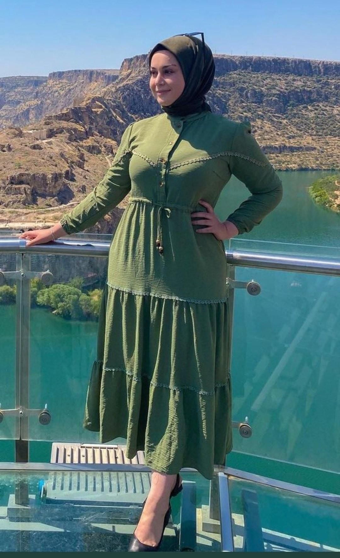 vestido de botón