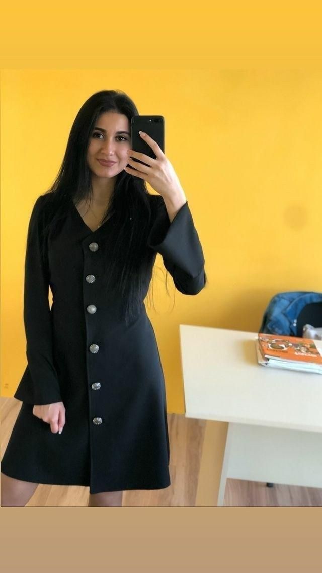 vestido de botón